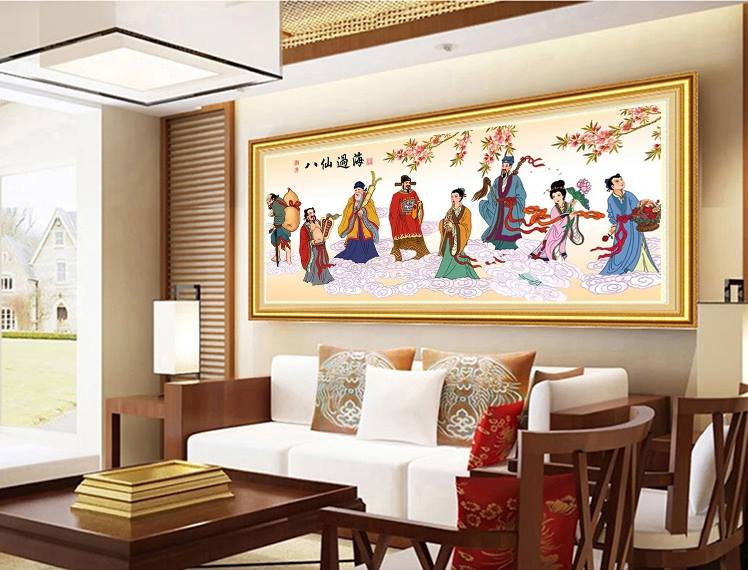 ชาวบ้านคนจีน ครอสติสคริสตัล Diamond painting โมเสก ภาพติดเพชร งานฝีมือ DIY