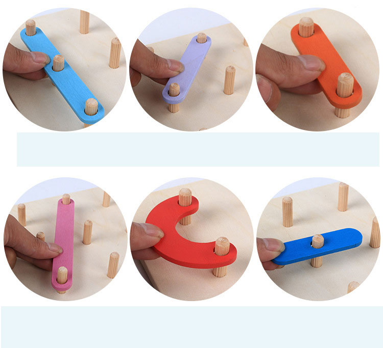 ของเล่นไม้มอนเตสซอรี่ เเผ่นเรียงไม้ต่อภาพ Wooden Alphabet & Number Assembly