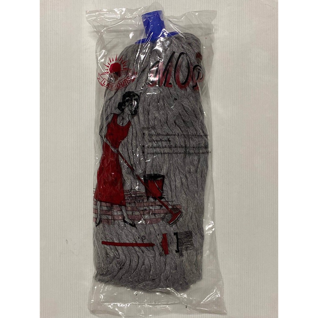 อะไหล่ผ้าจุกเกลียว สีขาว สีเทา 300กรัม 400 กรัม ผ้าจุก อะไหล่ผ้าม๊อบจุกชนิดหัวกลม อุปกรณทำความสะอาดพื้น