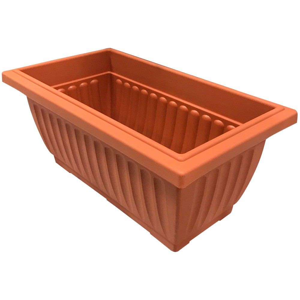 กระถางพลาสติก BABA 510 สี COTTA BABA 510 COTTA PLASTIC POT มีน้ำหนักเบา เคลื่อนย้ายได้สะดวก กระถางพลาสติกมีรูระบายน้ำ