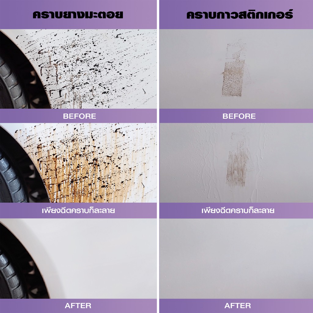 ผลิตภัณฑ์ ดูแล รถยนต์ น้ำยาล้างยางมะตอย น้ำยาขจัดคราบยางมะตอย คราบกาวสติกเกอร์ คราบแมลง น้ำยาเช็ดยางมะตอย