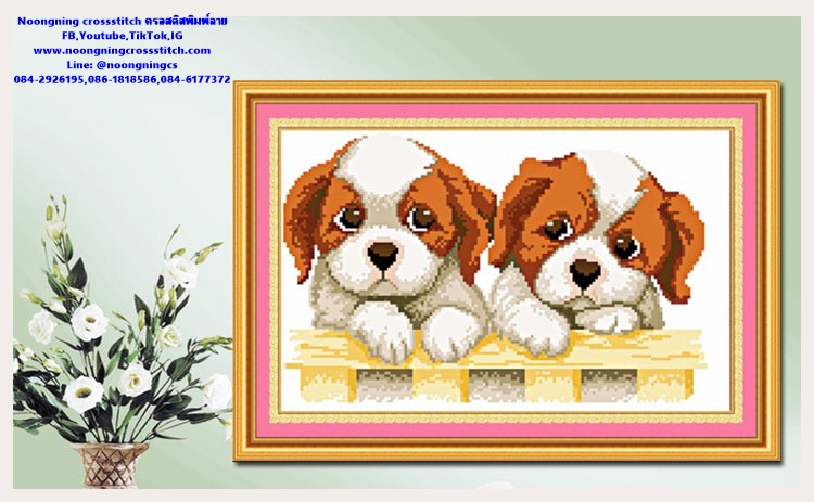 การ์ตูน ชุดปักครอสติช พิมพ์ลาย ครอสติสจีน งานฝีมือ DIY