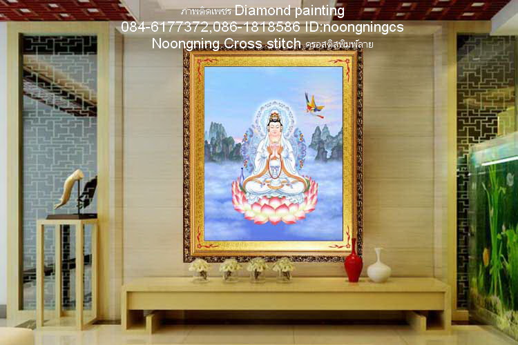 ดอกกุหลาบ ครอสติสคริสตัล Diamond painting โมเสก ภาพติดเพชร งานฝีมือ DIY