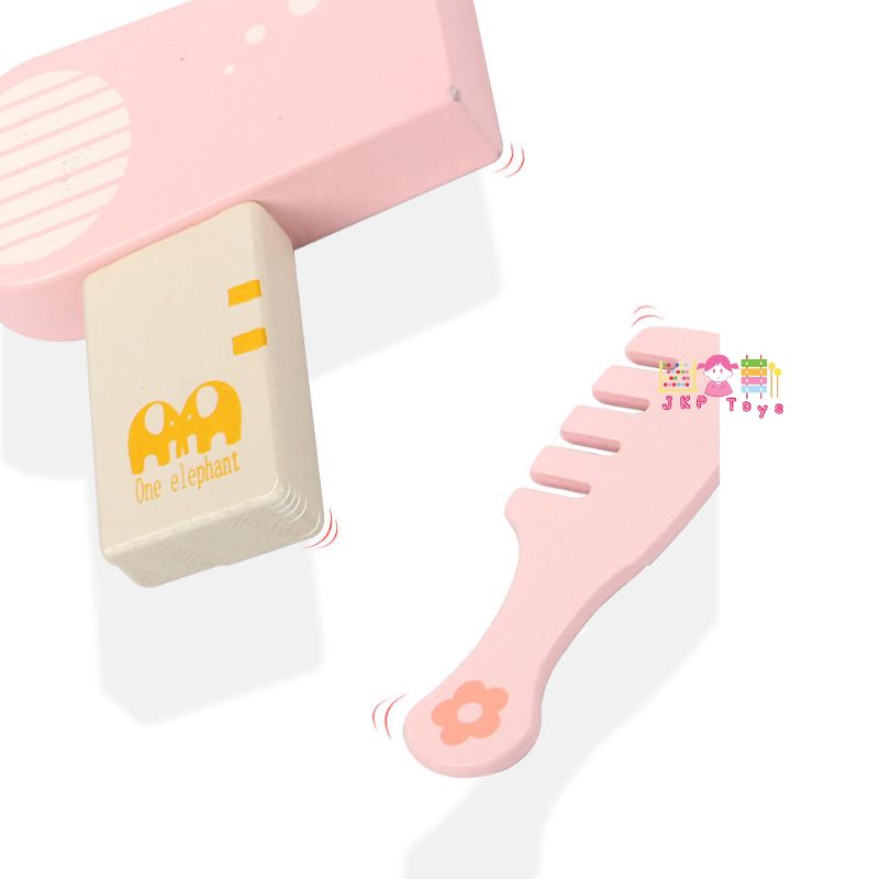 Todds & Kids Toys by JKP Toys โต๊ะเครื่องแป้งเด็ก พร้อมอุปกรณ์ครบเซ๊ต โต๊ะเครื่องแป้งไม้ สำหรับเด็ก Kids Dresser ของเล่นไม้บทบาทสมมติ ของเล่นเด็ก ของขวัญเด็ก