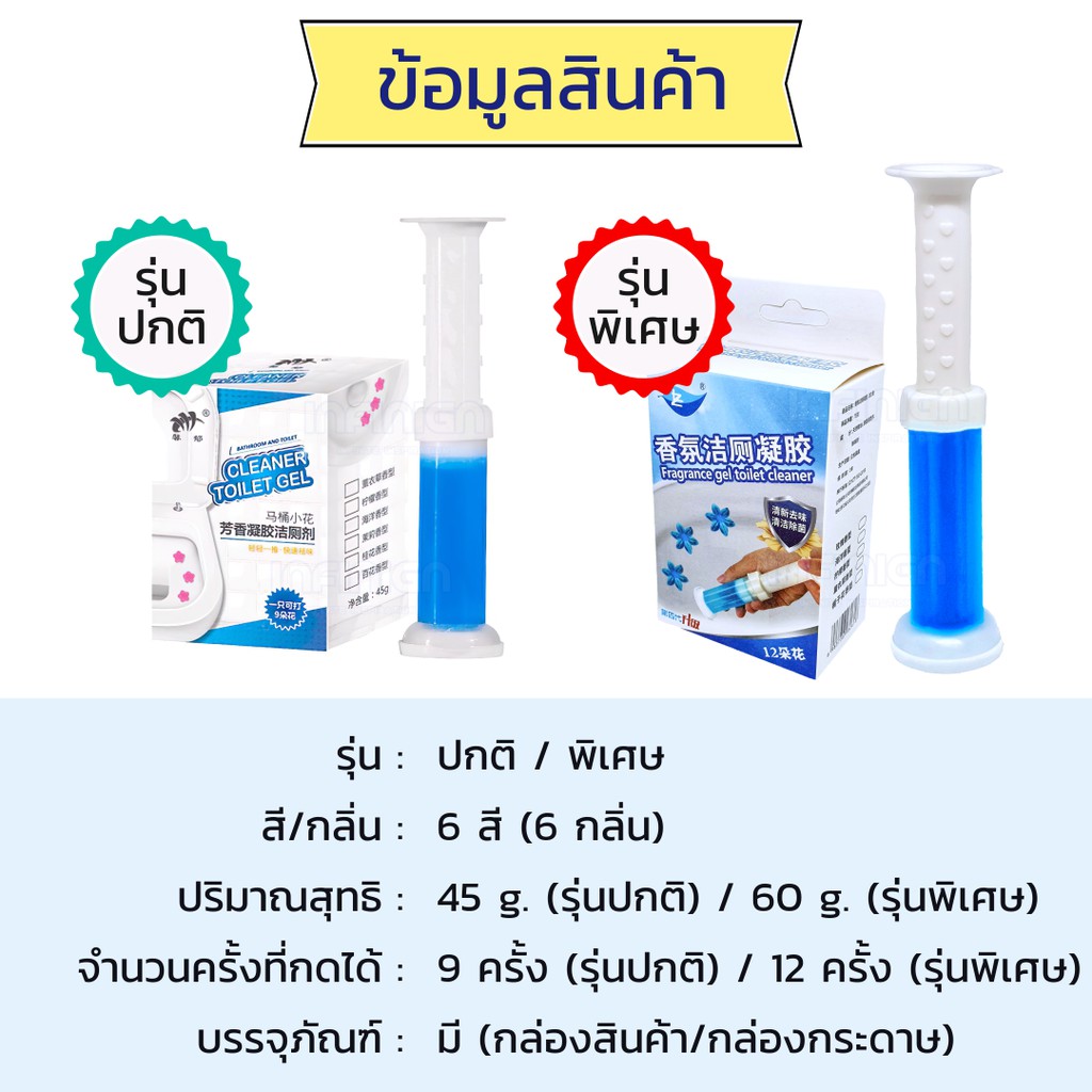 เจลดับกลิ่นห้องน้ำ 🌸 เจลดอกไม้ 3D Premium ‼️ไม่ตรงปกคืนเงิน 100% ติดชักโครก ดับกลิ่นห้องน้ำ (Toilet Cleaner)