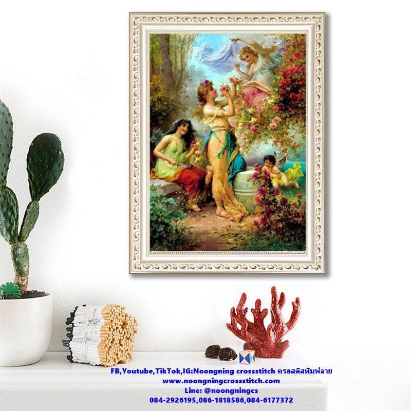 คิวปิด ครอสติสคริสตัล Diamond painting โมเสก ภาพติดเพชร งานฝีมือทำที่บ้าน DIY