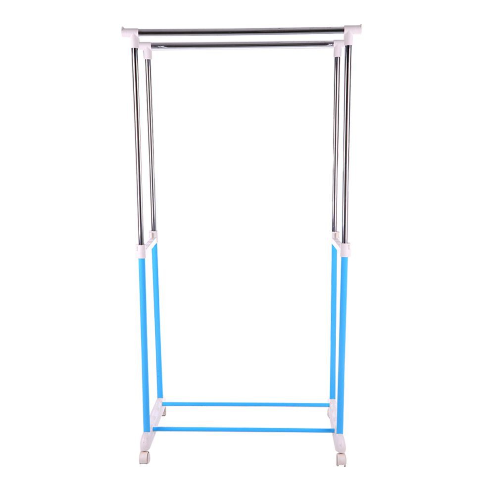 CHILD FREEDOM ราวแขวนบาร์คู่ปรับระดับ 81x43x90 ซม. สีฟ้า ราวตากผ้า