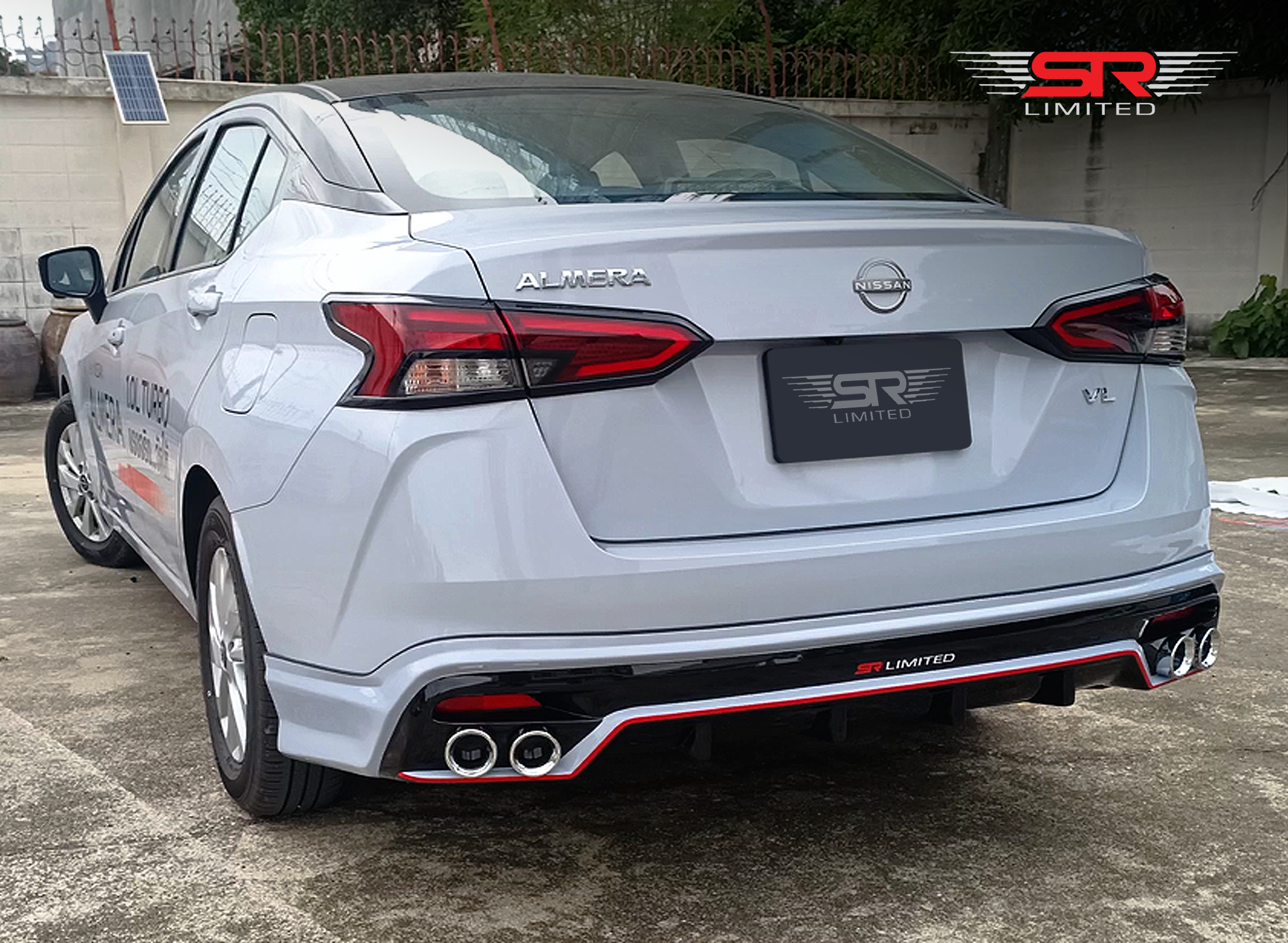 ชุดแต่งรถ สเกิร์ต-สปอยเลอร์ All New Almera 2023 Turbo ทรง SR-Limited By OSR