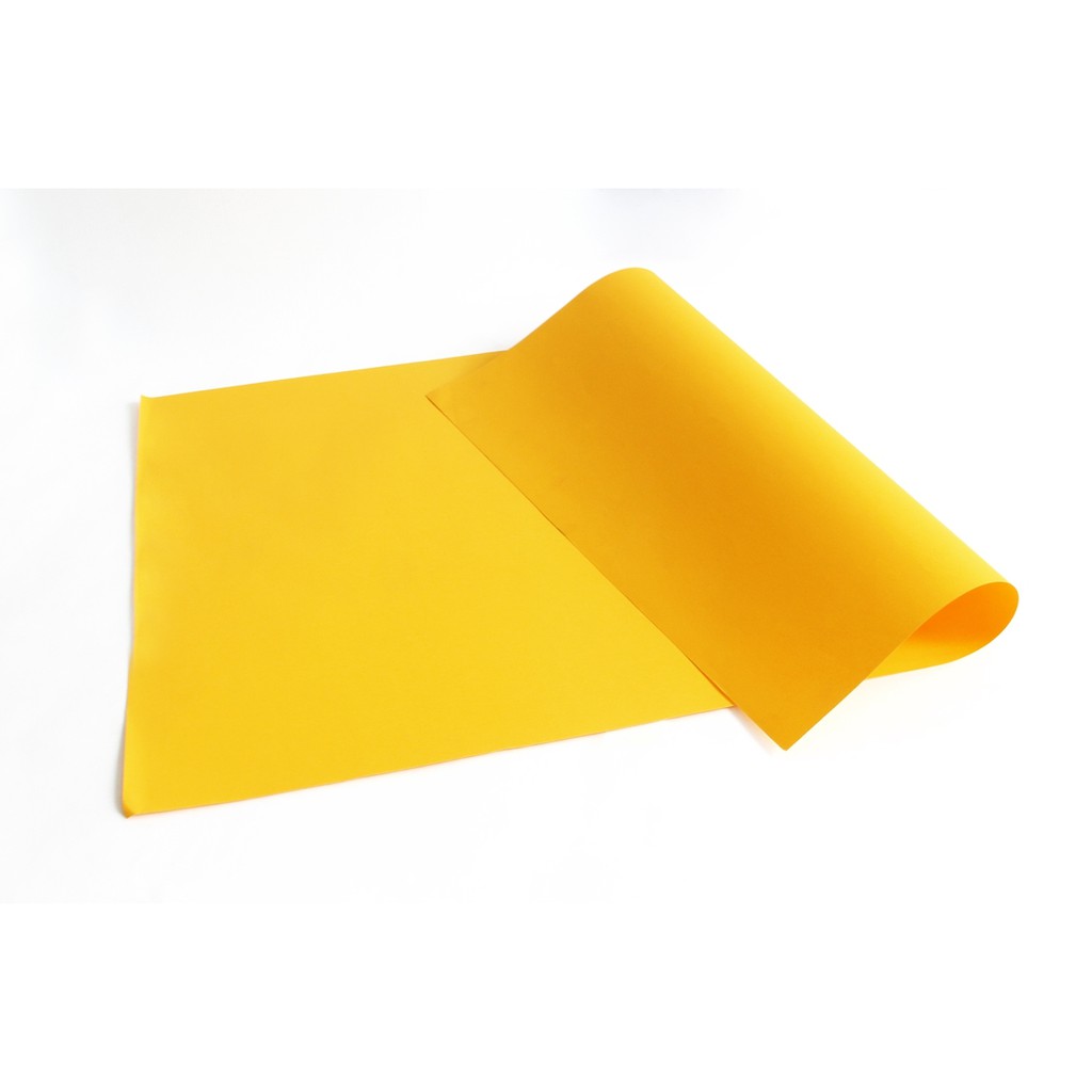 PP202 สีเหลืองแก่ กระดาษโปสเตอร์สี 2 หน้า20แผ่น