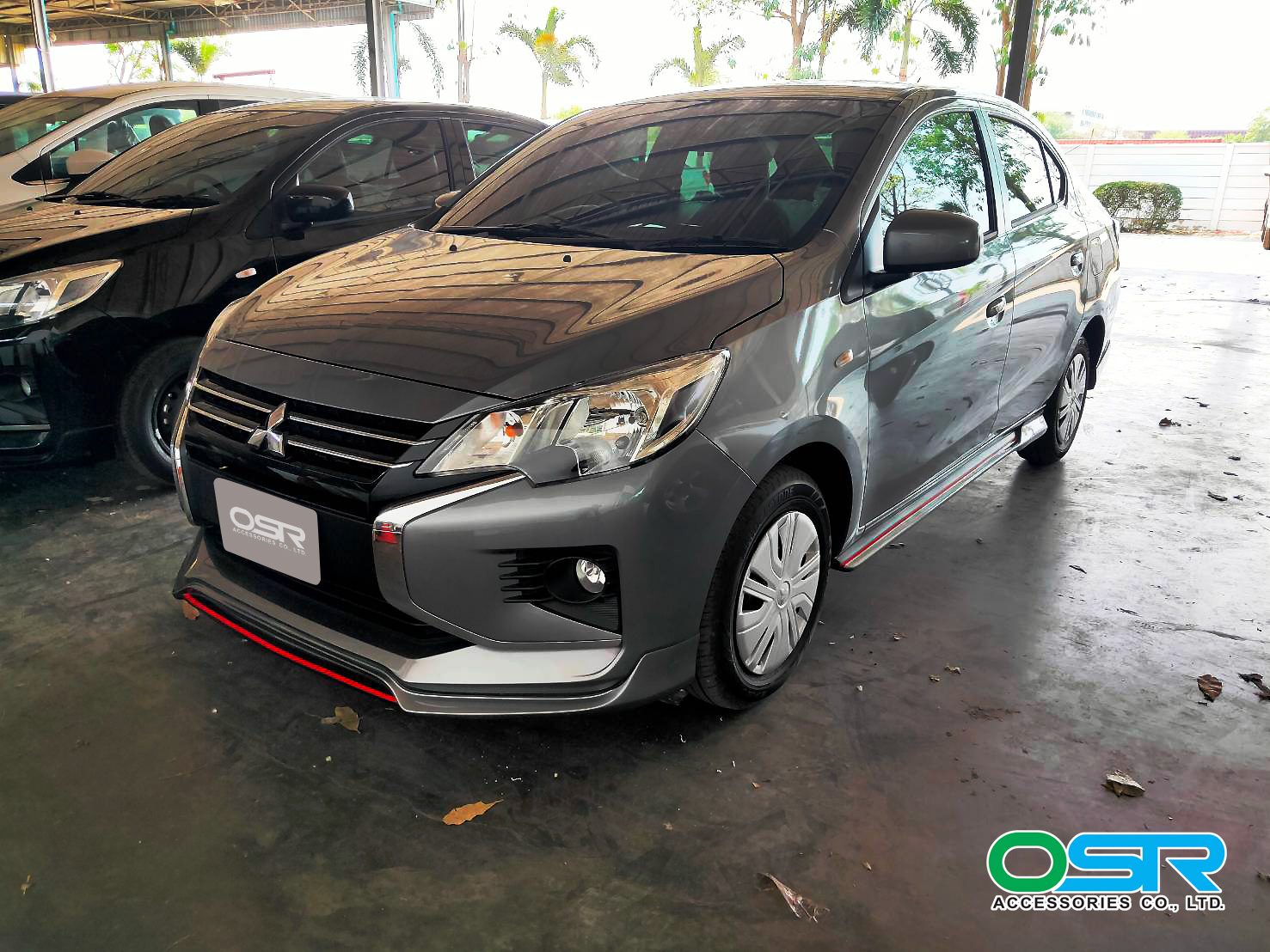 ชุดแต่งรถ สเกิร์ต-สปอยเลอร์ New Mitsubishi Attrage 2020 ทรง SR-Limited By OSR