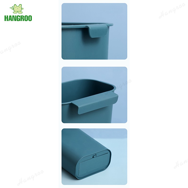 HANGROO H623 ถังขยะแบบแขวน ถังขยะ ถังขยะแบบมีที่เกี่ยวหลังบานพับ