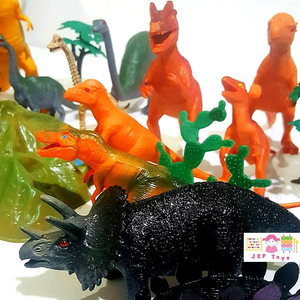 โมเดลพลาสติกเกรดดี ลายไดโนเสาร์ จำนวน 25 ชิ้น
