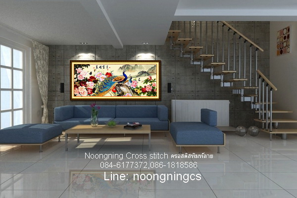 อินทรีย์ ชุดปักครอสติช พิมพ์ลาย ครอสติสจีน งานฝีมือ DIY