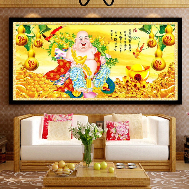 ปลามังกร มงคล ครอสติสคริสตัล Diamond painting โมเสก ภาพติดเพชร งานฝีมือทำที่บ้าน DIY