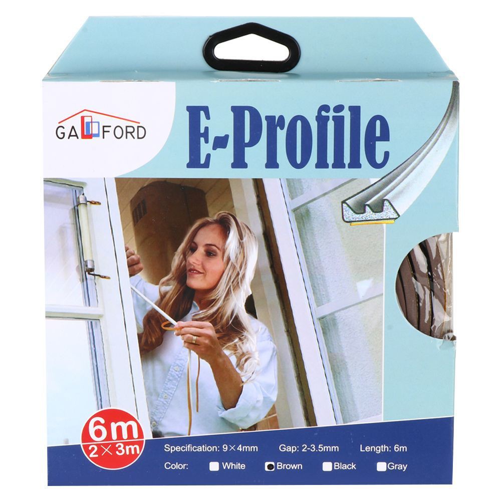 ซีลยางประตู G-F E PROFILE 047 6 ม. อุปกรณ์เสริมประตูหน้าต่าง