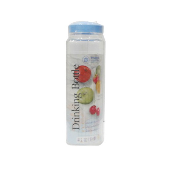 ขวดน้ำทรงเหลี่ยมฝากดPET PIONEER 1.48 ลิตร สีฟ้า WATER BOTTLE SQUARE SHAPE PET PIONEER 1.48L BLUE