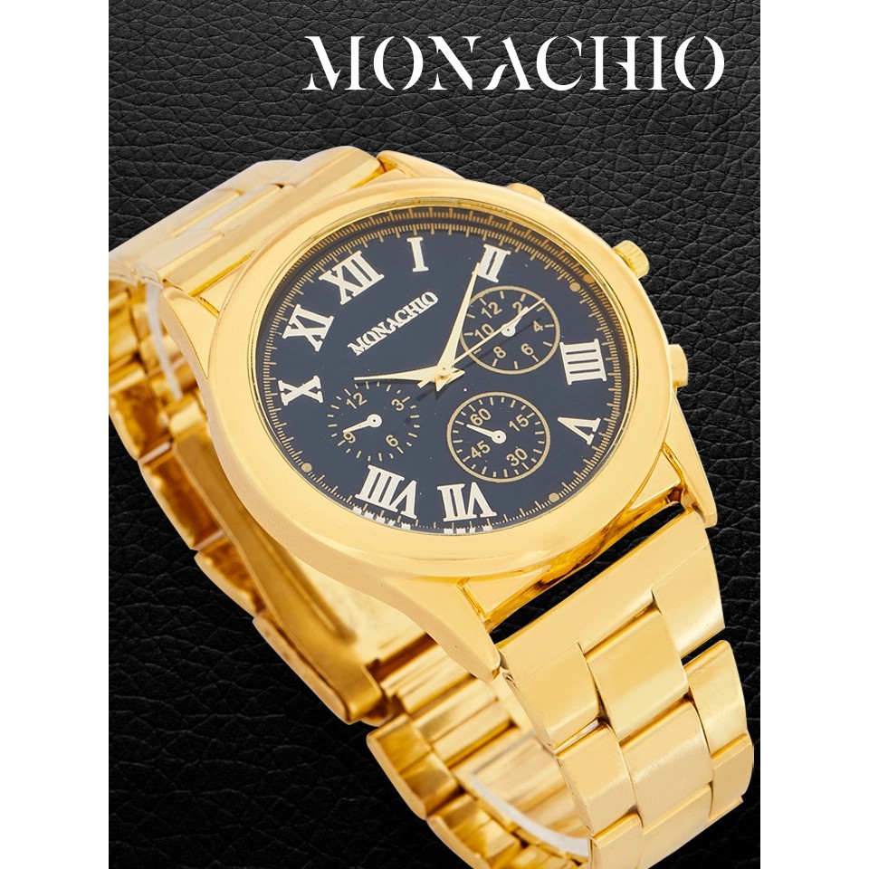 !!สินค้าขายดี!! MONACHIO นาฬิกาข้อมือผู้ชาย นาฬิกาแฟชั่น นาฬิกาข้อมือ Men's Watch