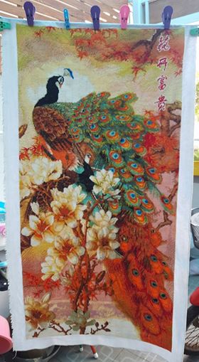 เจ้าแม่กวนอิม ชุดปักครอสติส พิมพ์ลาย ครอสติสจีน งานฝีมือทำที่บ้าน DIY