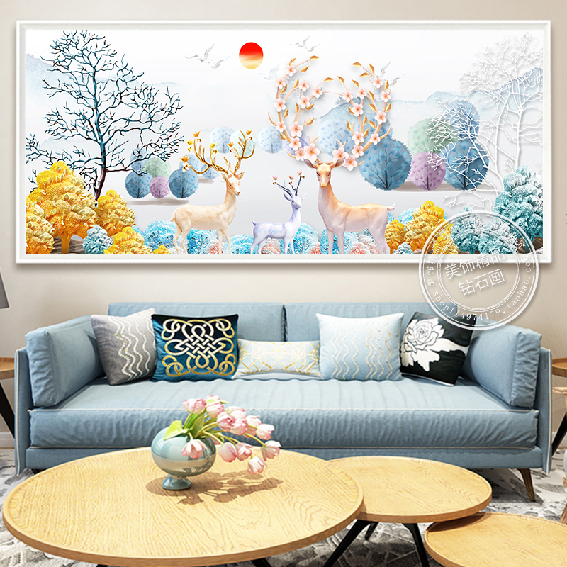 แต่งงาน ภาพติครอสติสคริสตัล Diamond painting โมเสก ภาพติดเพชร งานฝีมือ DIY