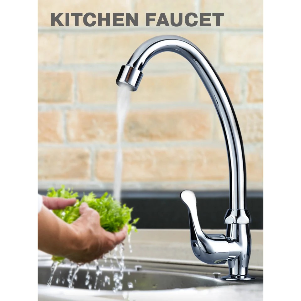 !!สินค้าขายดี!! ก๊อกน้ำ ก๊อกซิงค์ยืน ก๊อกอ่างล้างจาน ก๊อกน้ำสแตนเลส Kitchen Faucet
