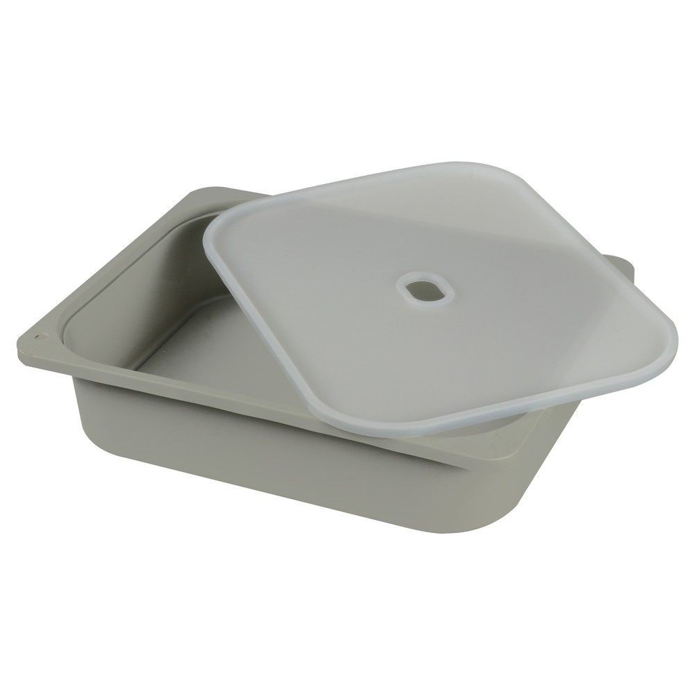 กล่องฝาปิด STACKO 43x33x10 ซม. 2011A สีเทา