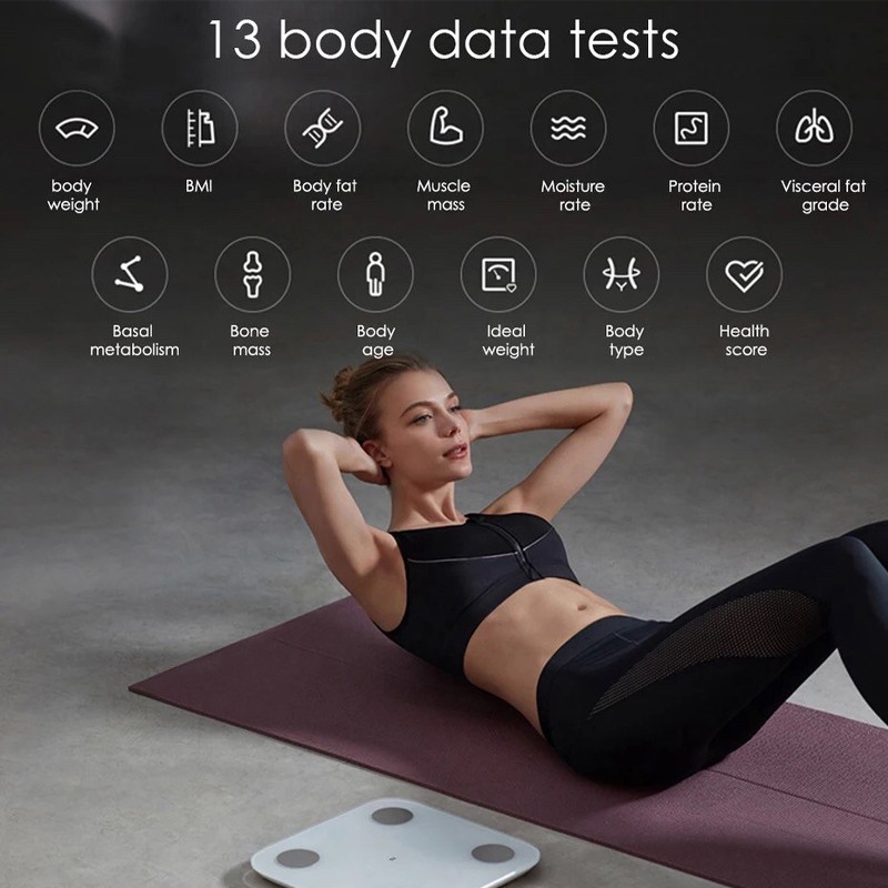 Xiaomi Mi Body ComposItion Scale 2 เครื่องชั่งน้ำหนัก วัดมวลไขมันอัจฉริยะรุ่น 2 รองรับการจดจำข้อมูลของผู้ใช้งานได้