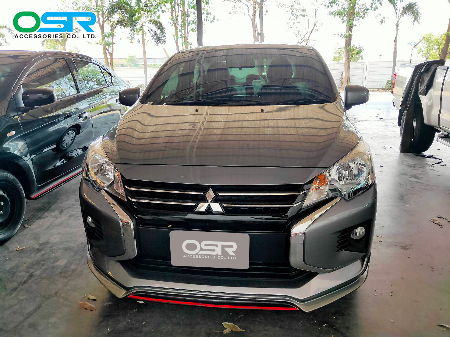ชุดแต่งรถ สเกิร์ต-สปอยเลอร์ New Mitsubishi Attrage 2020 ทรง SR-Limited By OSR