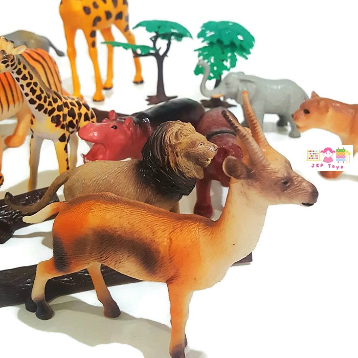 โมเดลพลาสติกเกรดดี ลายสัตว์ป่า จำนวน 25 ชิ้น