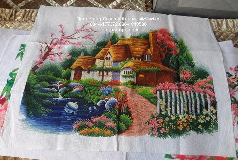 เจ้าแม่กวนอิม ชุดปักครอสติส พิมพ์ลาย ครอสติสจีน งานฝีมือทำที่บ้าน DIY