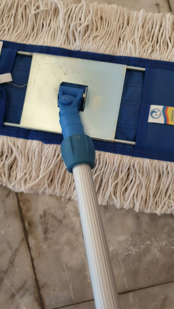 Tomkada - ชุดไม้ถูพื้น ดักฝุ่นได้ยอดเยี่ยม ม็อพดันฝุ่น หน้ากว้าง 100 ซม. ใยสีขาวครบชุด