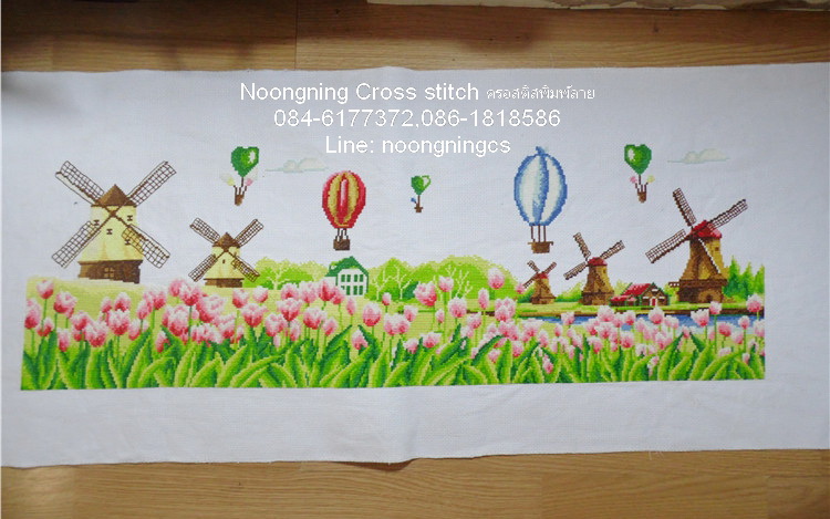 ตัวอักษรจีน ชุดปักครอสติช พิมพ์ลาย ครอสติสจีน งานฝีมือ DIY