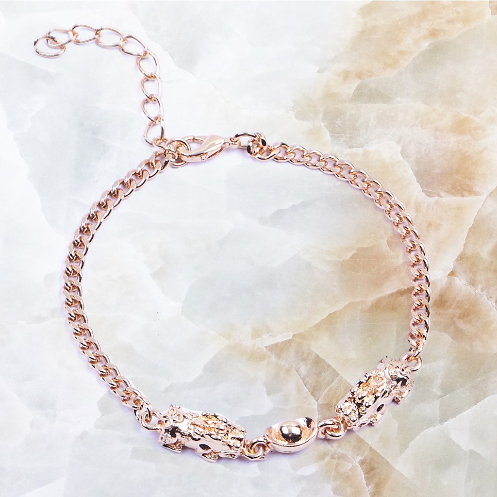 !!สินค้าขายดี!! สร้อยข้อมือปี่เซียะ Pi Xiu Golden Bracelet