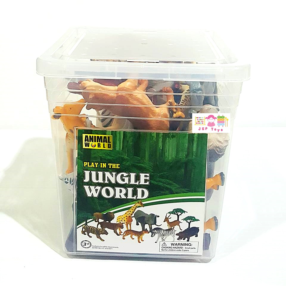 โมเดลพลาสติกเกรดดี ลายสัตว์ป่า จำนวน 25 ชิ้น