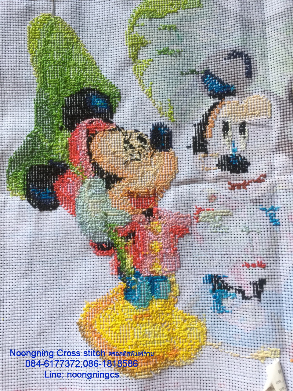 ตัวอักษรจีน ชุดปักครอสติช พิมพ์ลาย ครอสติสจีน งานฝีมือ DIY