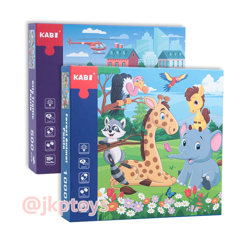 🌈จิ๊กซอว์ 500/ 1000 ชิ้น พัฒนาสมองฝึกทักษะEF จิ๊กซอว์เด็กโต