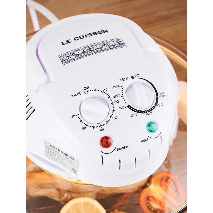 !!สินค้าขายดี!! LE CUISSON หม้ออบลมร้อนระบบฮาโลเจน 12 ลิตร Halogen Oven 12L