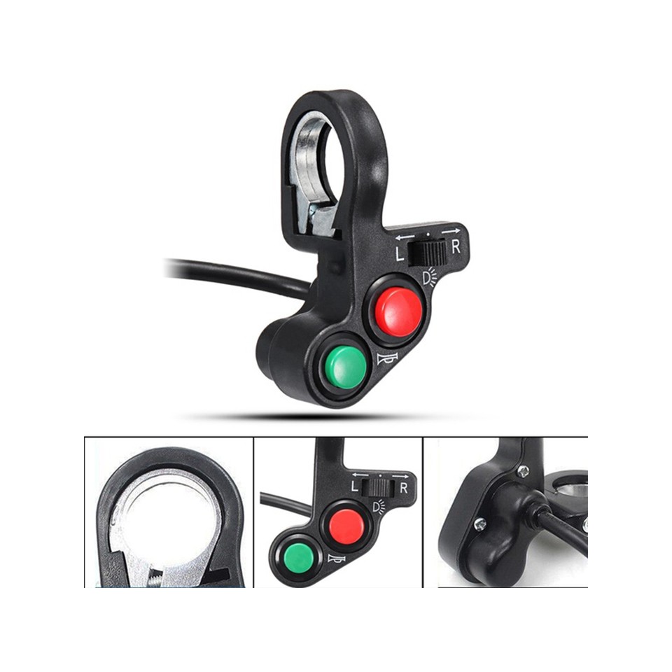 !!สินค้าขายดี!! สวิตช์แฮนด์อเนกประสงค์ ติดรถมอเตอร์ไซค์ Universal Multi-Switch For Motorcycles