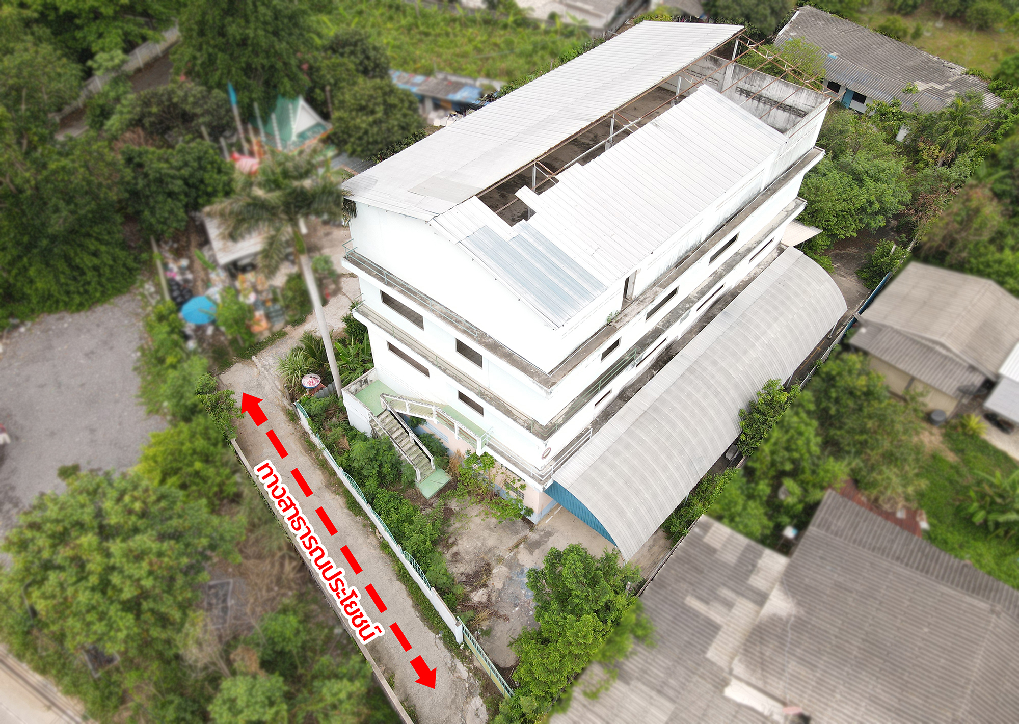 86348 ขายตึกแถว3ชั้น ที่ดิน1ไร่ ศรีราชา ชลบุรี ตลาดข๊ง