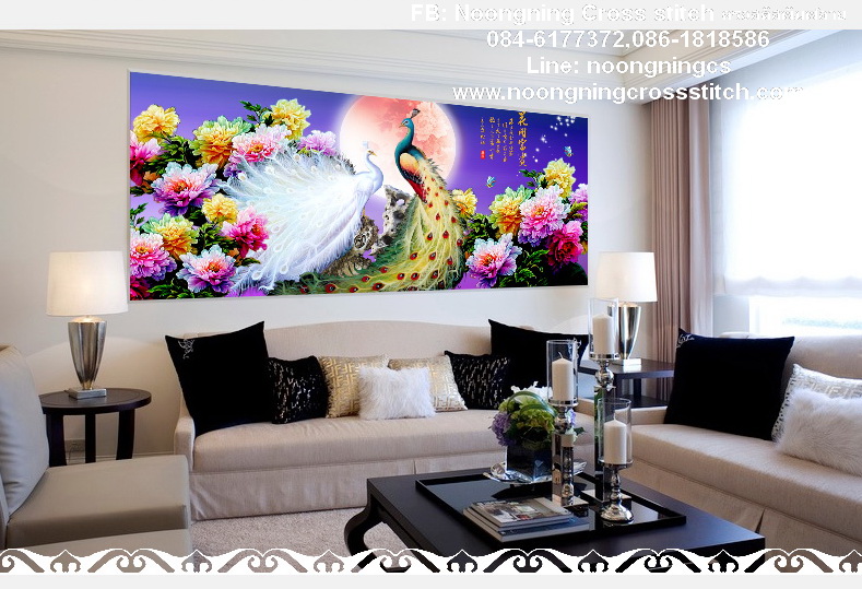 ม้ายูนิคอร์น ครอสติสคริสตัล Diamond painting โมเสก ภาพติดเพชร งานฝีมือทำที่บ้าน DIY