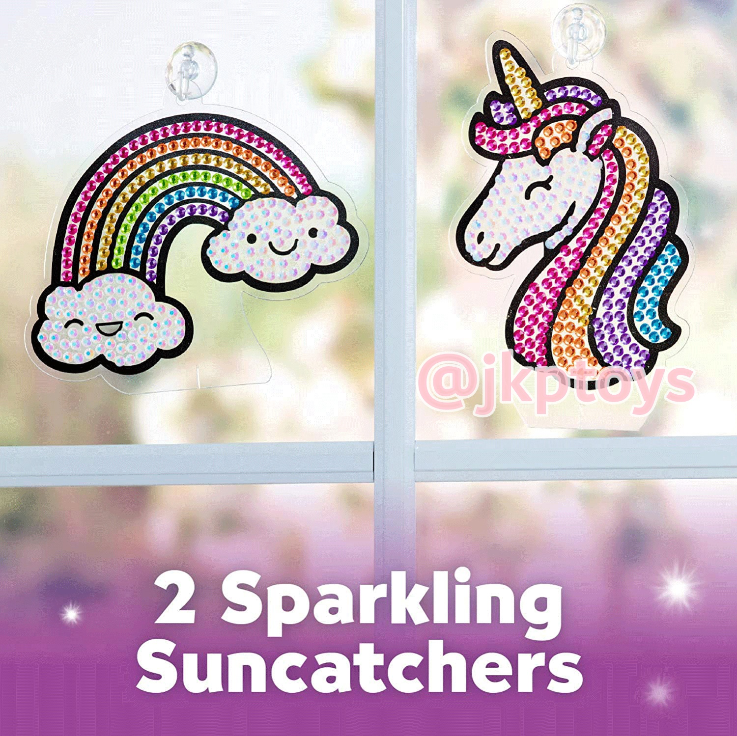 ของเล่นเสริมพัฒนาการ สติกเกอร์การ์ตูนคริสตัล DIY