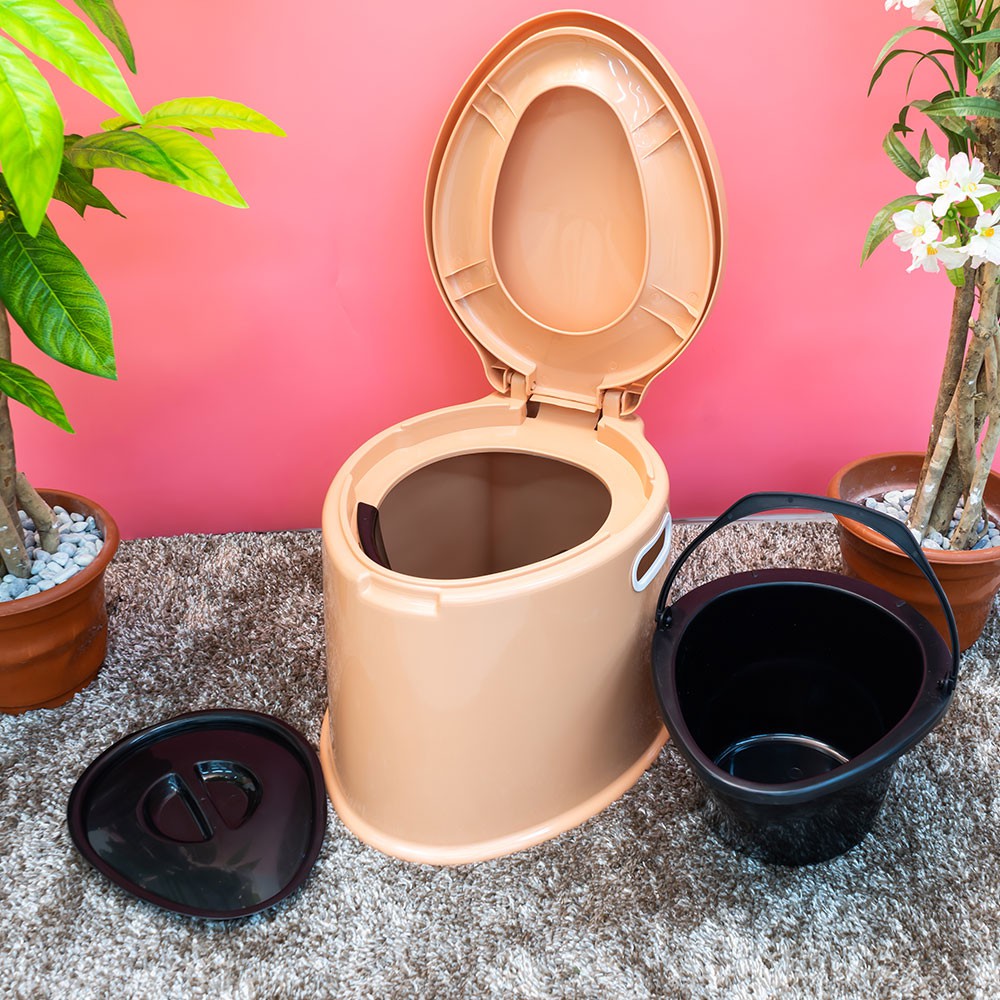 ชักโครกสุขาเคลื่อนที่ สุขาเคลื่อนที่ มีให้เลือก 5 สี รับน้ำหนักได้ 100 Kg.ส้วมพกพา ห้องน้ำพกพา Portable toilet