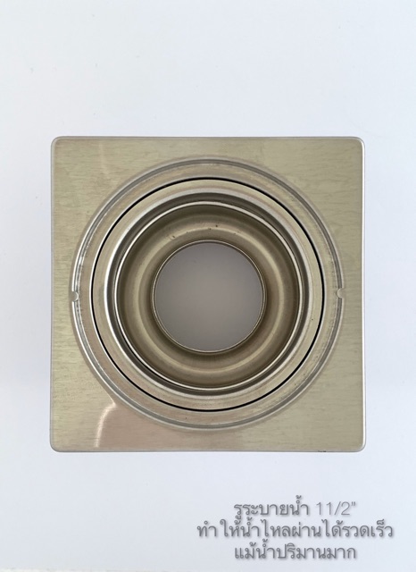 As3 ตะแกรงกันกลิ่นแบบเกลียว ฝาปิดรูระบายน้ำ floor drain สแตนเลสแท้ขนาดวางบนท่อ1 1/2”~2 1/2”