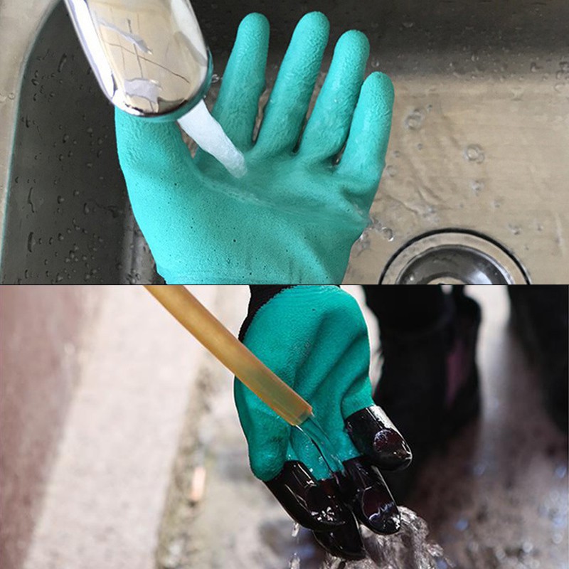 🔥ถุงมือ ขุดดิน พรวนดิน ถุงมือขุดดินทำสวน 1Pair ถุงมือสวนสำหรับขุดสวนความปลอดภัยในการทำงานถุงมือทำงาน สำหรับงานขุด ปลูก