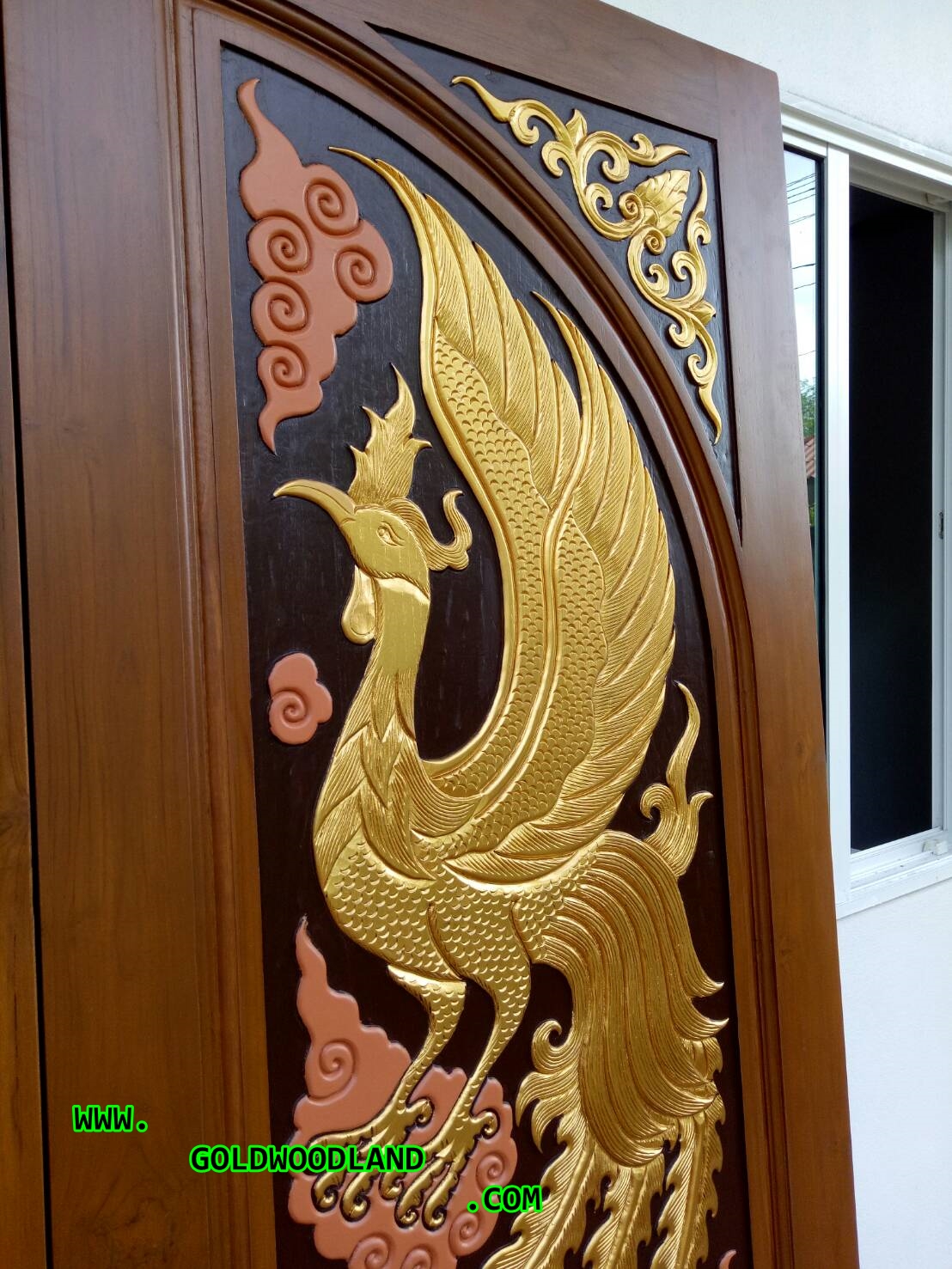 ประตูไม้สัก บานคู่ GBB - 24 (คลิกรายละเอียดที่รูป)