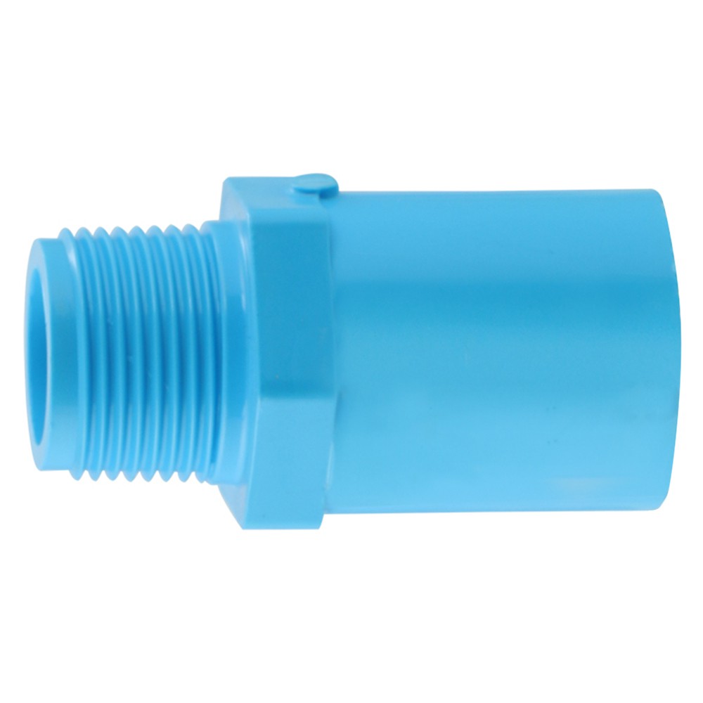 ท่อประปา ข้อต่อ ท่อน้ำ ท่อPVC ข้อต่อตรงเกลียวนอก-หนา SCG 3/4นิ้ว สีฟ้า MPT STRAIGHT PVC SOCKET SCG 3/4" LITE BLUE