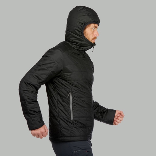 🔥เสื้อกันหนาว 🔥เสื้อแจ็คเก็ตผู้ชายมีฮู้ดสำหรับเทรคกิ้งบนภูเขารุ่น TREK 100