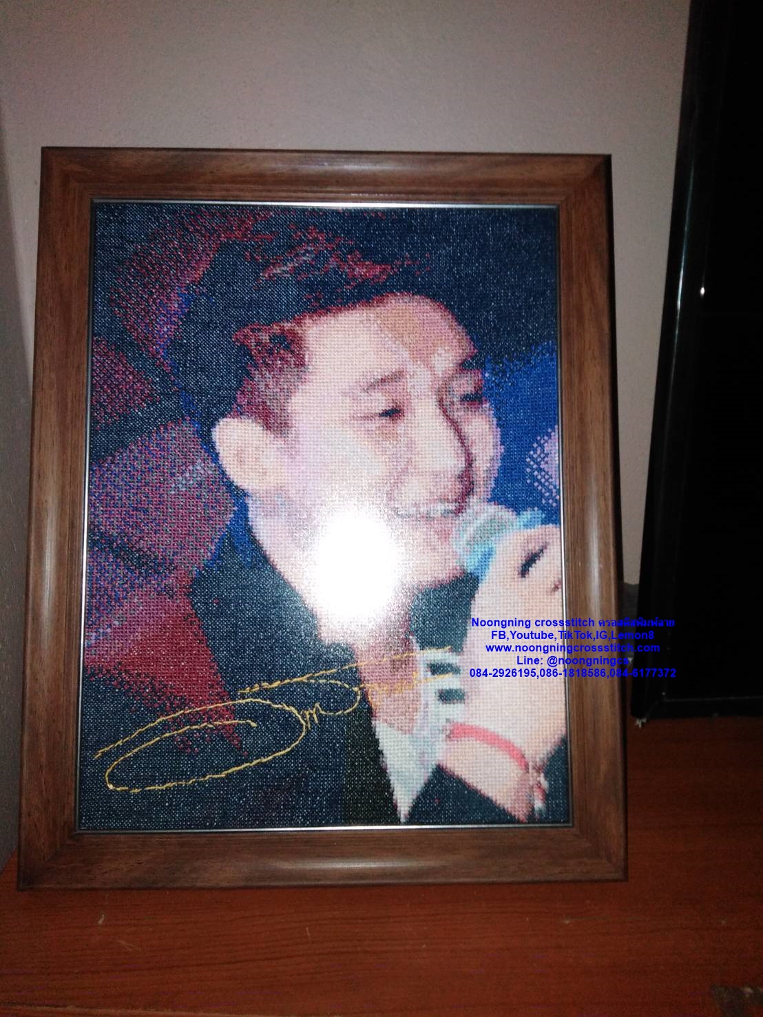 ครอสติส สั่งทํา 40x50ซม รูปนักร้องที่ชอบ ชุดปักครอสติส พิมพ์ลาย ครอสติสจีน งานฝีมือทำที่บ้าน DIY