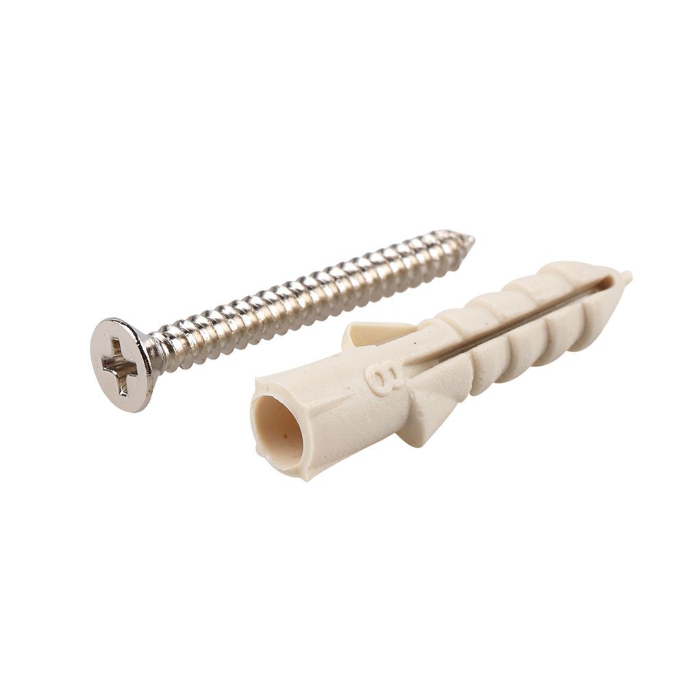 พุกพลาสติก พร้อมสกรู #8 FITTอุปกรณ์ยึดติดพุ๊ก