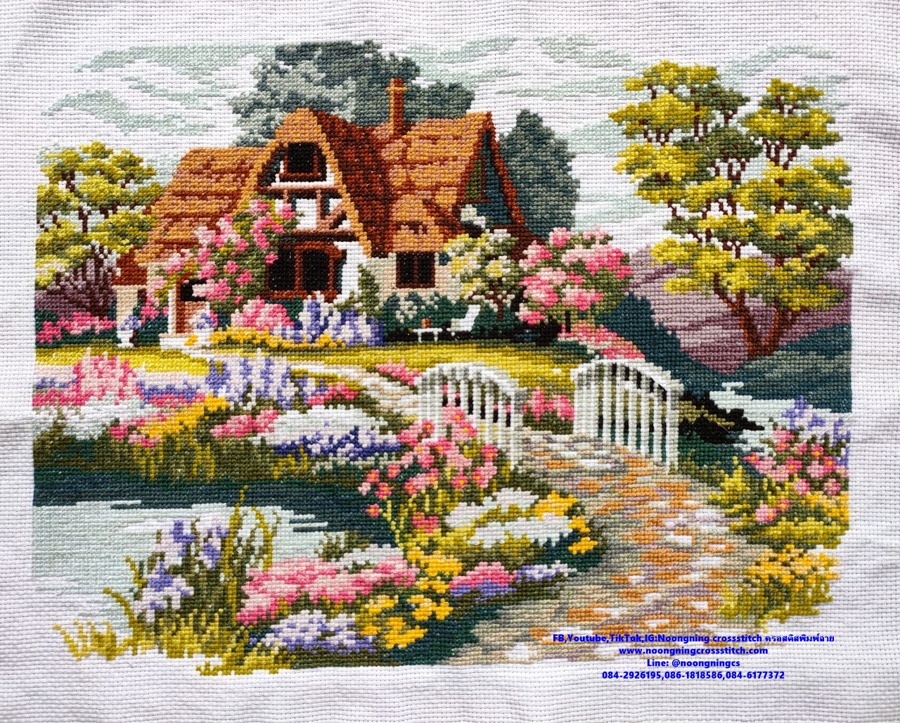 ท้าวเวสสุวรรณ เทพแห่งความมั่งคั่ง ร่ำรวย ชุดปักครอสติส พิมพ์ลาย งานฝีมือทำที่บ้าน DIY