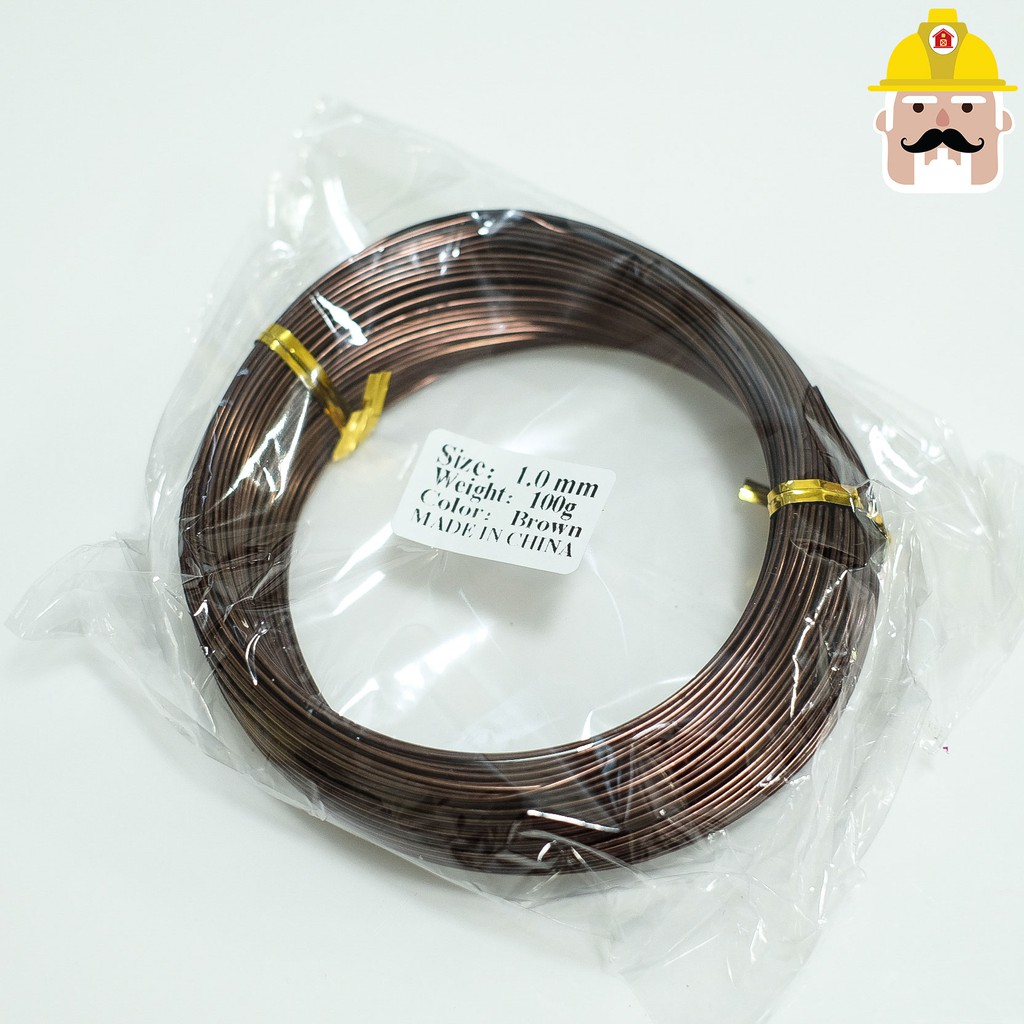 *พร้อมส่ง* ลวดดัดบอนไซ ขนาด100กรัม สีน้ำตาล อุปกรณ์บอนไซ อุปกรณ์ตกแต่งสวน ต้นไม้ฟอกอากาศ ต้นไม้มงคล ลวดบอนไซสีดำ